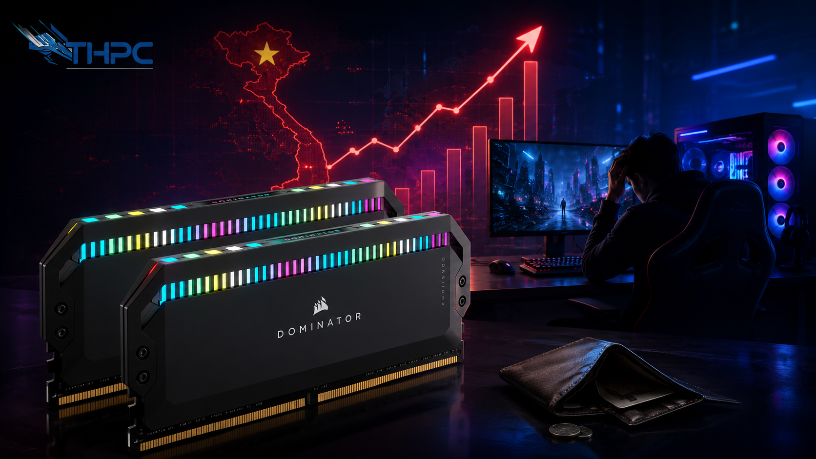 Game thủ Việt Nam cân nhắc chi phí RAM khi lắp PC.