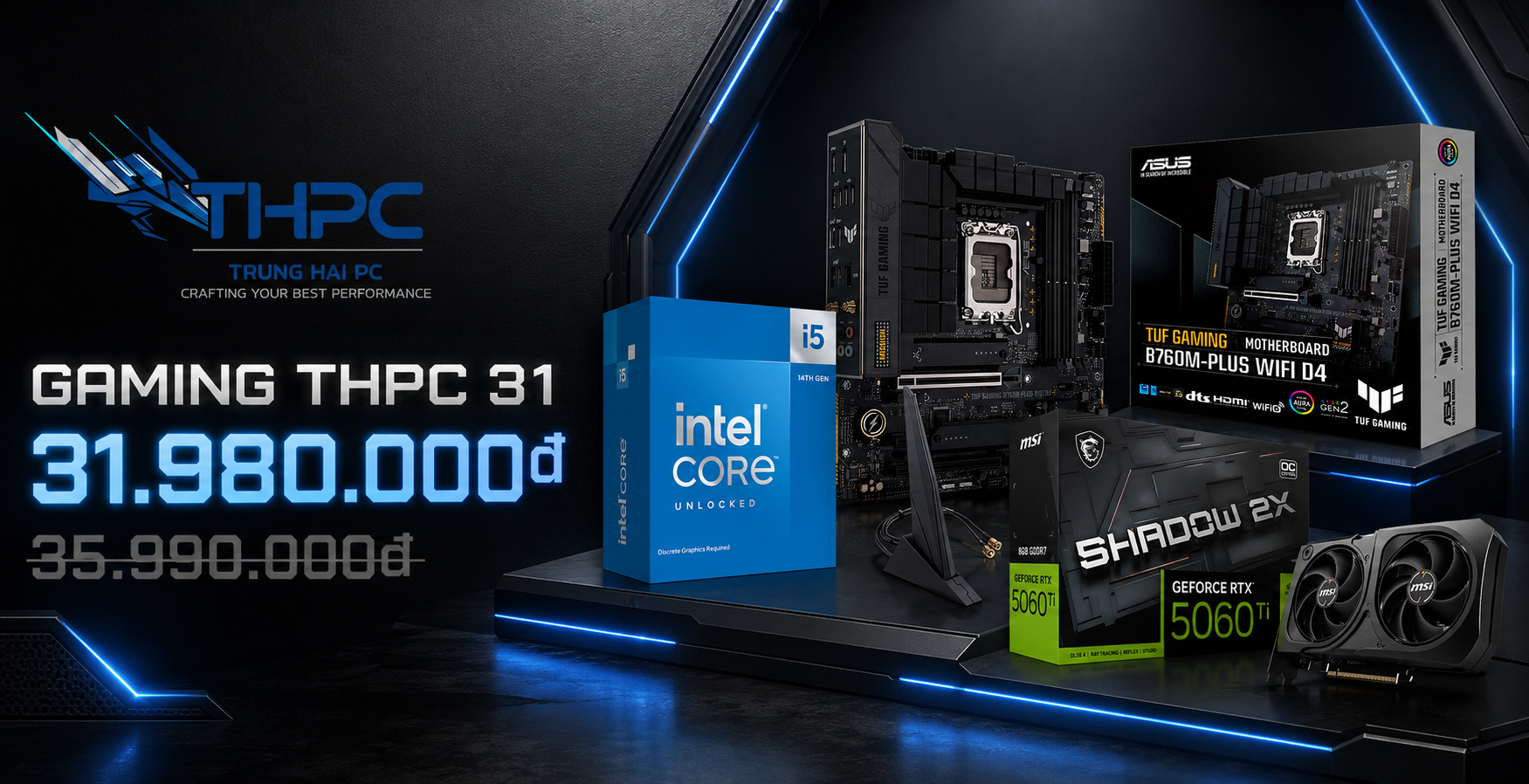 THPC GAMING 31 - I5 14600KF + RTX 5060 + 32GB RAM