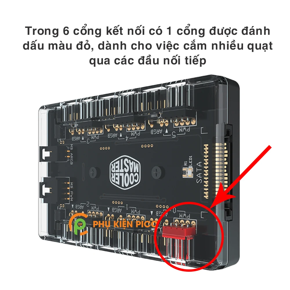 Bộ chia Cooler Master ARGB/PWM Hub - NEW