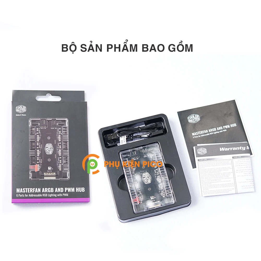 Bộ chia Cooler Master ARGB/PWM Hub - NEW