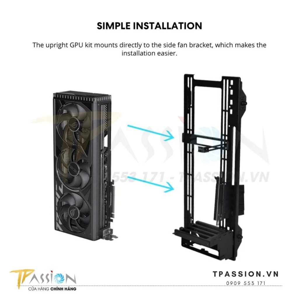 Bộ dựng VGA Lian Li O11D EVO XL Upright GPU Bracket - NEW
