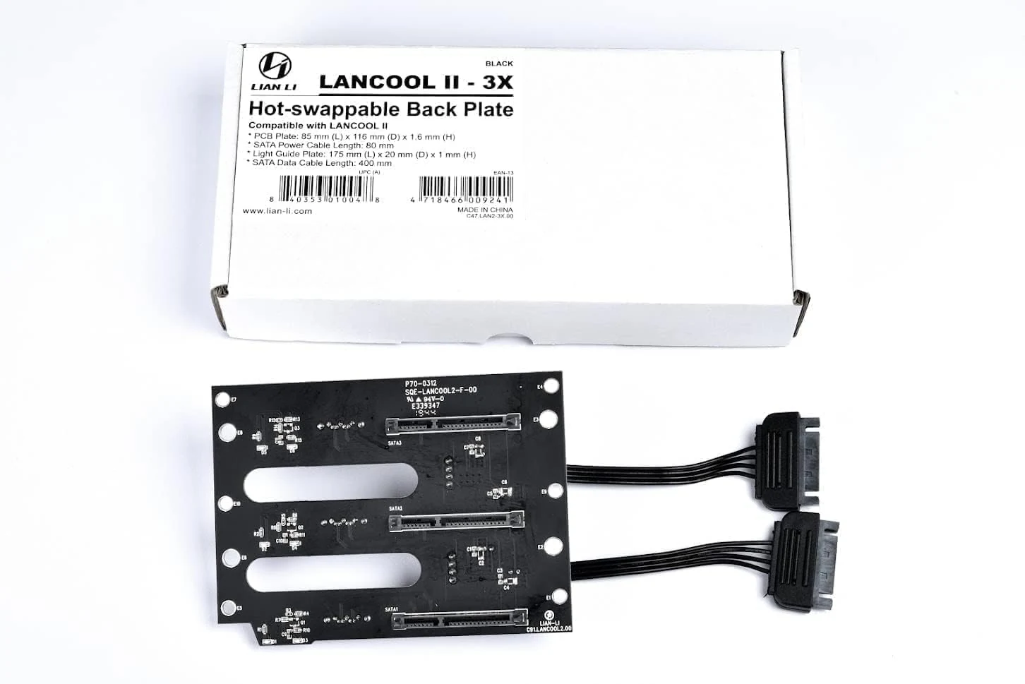 Bộ Hot Swap Lian Li LANCOOL II-3X Hot Swappable Back Plate - NEW