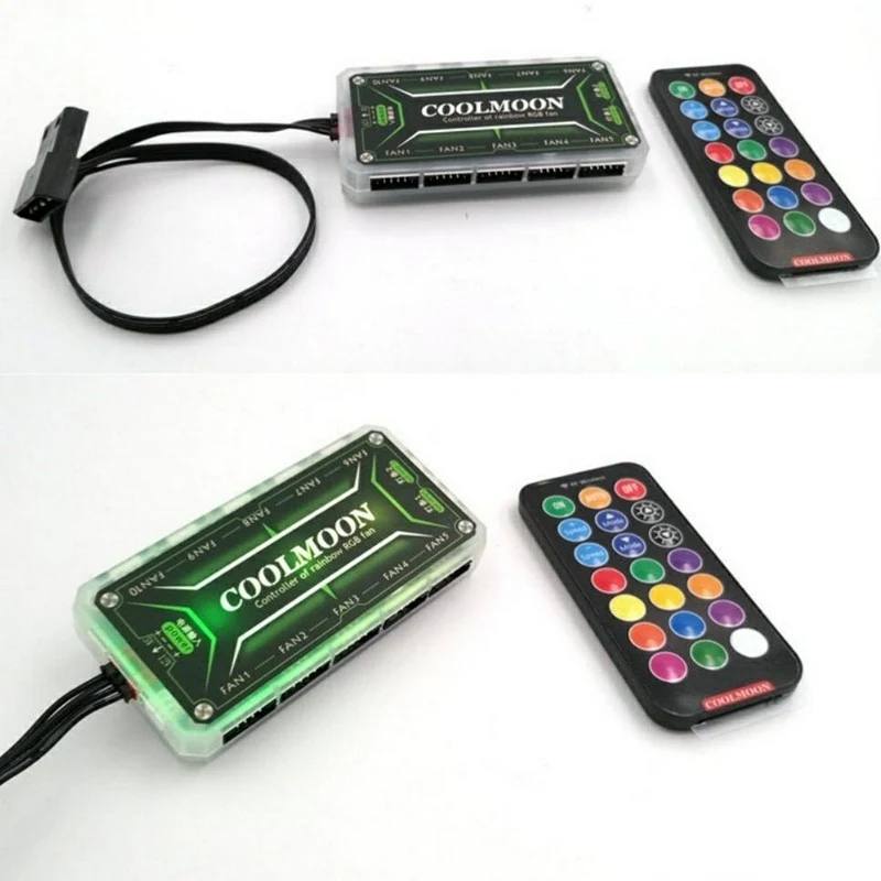 Bộ Hub Coolmoon RGB kèm Remote - NEW