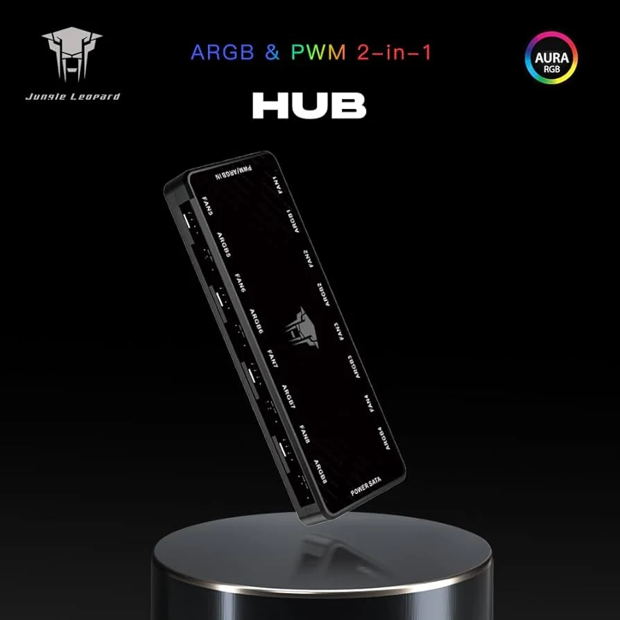 Bộ Hub Jungle Leopard JL8 ARGB PWM 1-to-8 - NEW