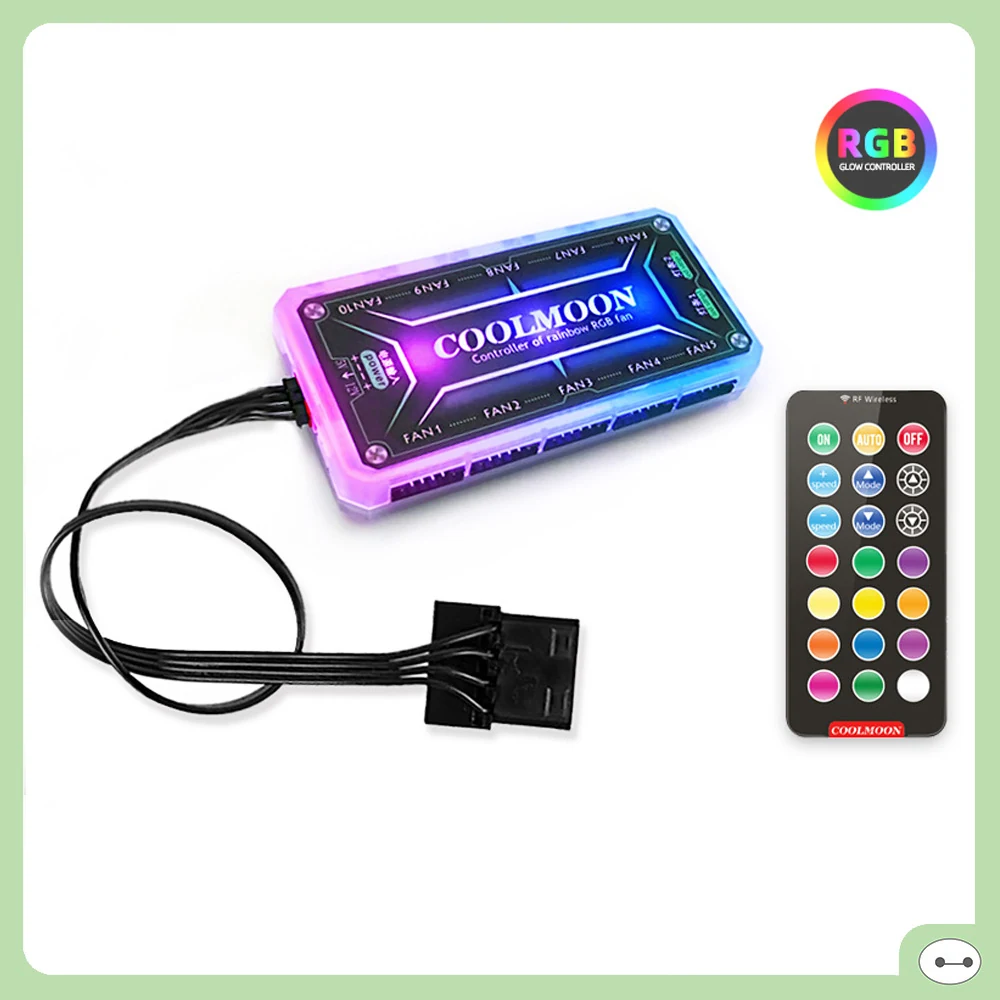 Bộ Hub Khiển Led ARGB Coolmoon PA1 Sync Mainboard - NEW
