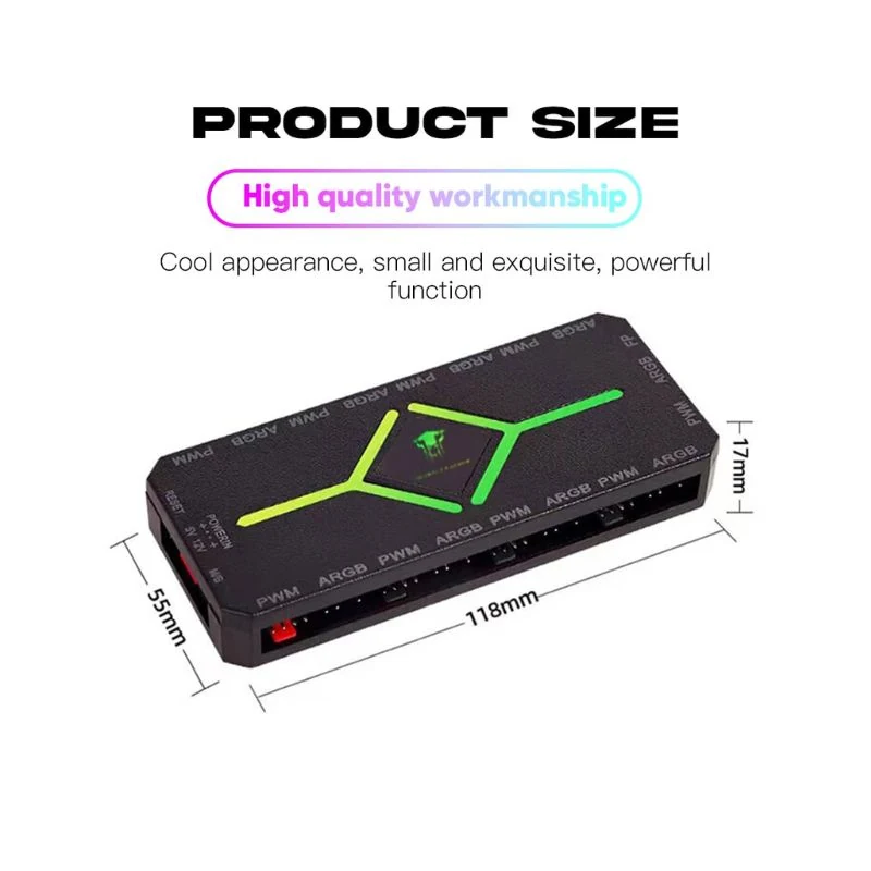 Bộ Hub Khiển Leopard ARGB 9 Cổng - NEW
