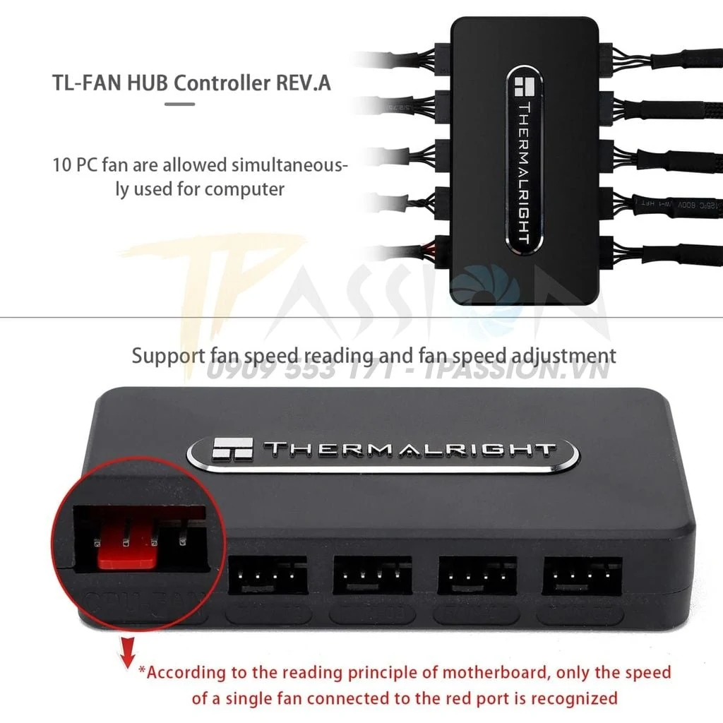 Bộ Hub Thermalright TL-FAN-HUB Controller Rev.A - NEW