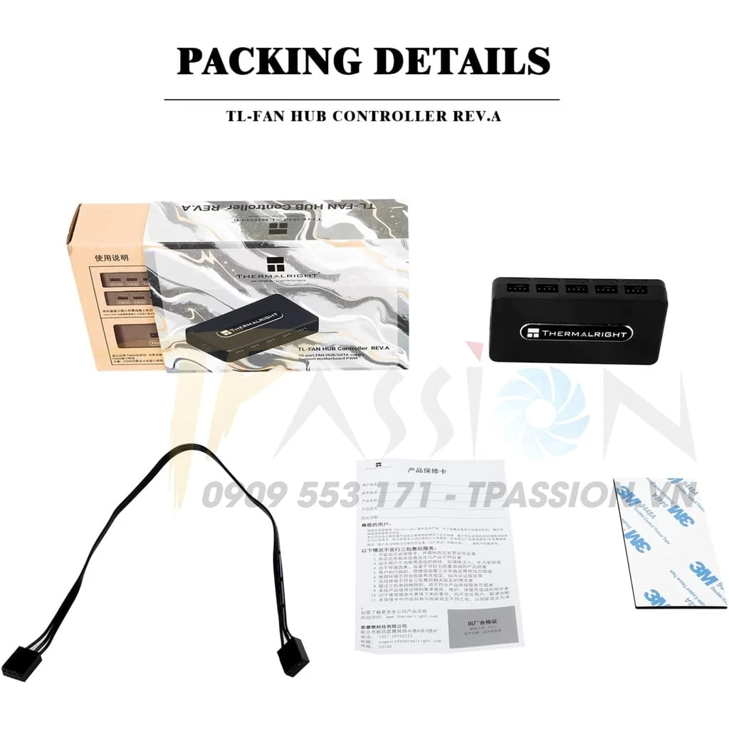 Bộ Hub Thermalright TL-FAN-HUB Controller Rev.A - NEW