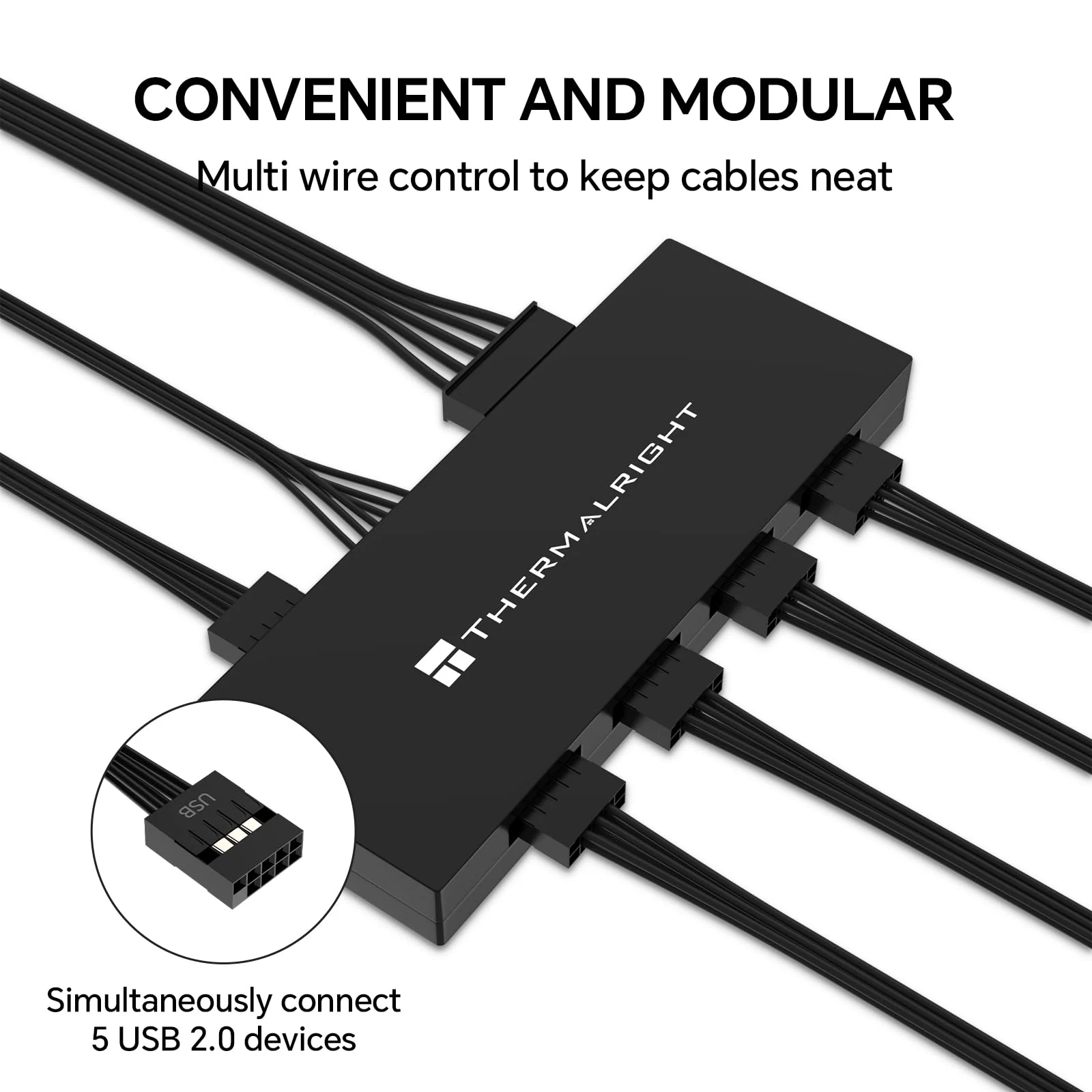 Bộ Hub Thermalright USB 2.0 HUB X5 WHITE - NEW