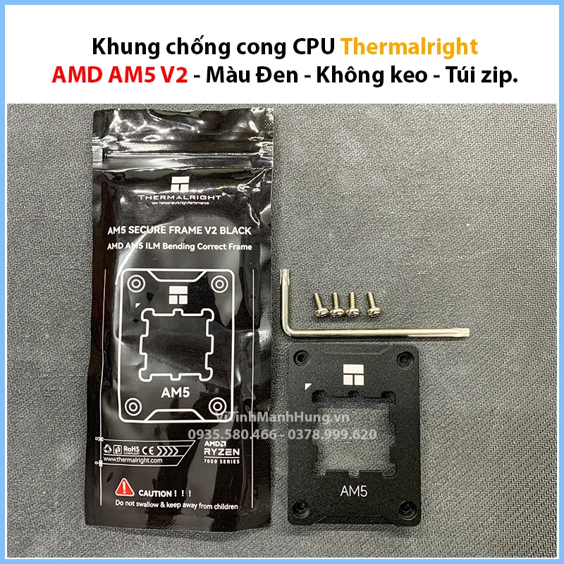 Bộ khung chống cong CPU Thermalright AM5 Secure Frame RED - NEW