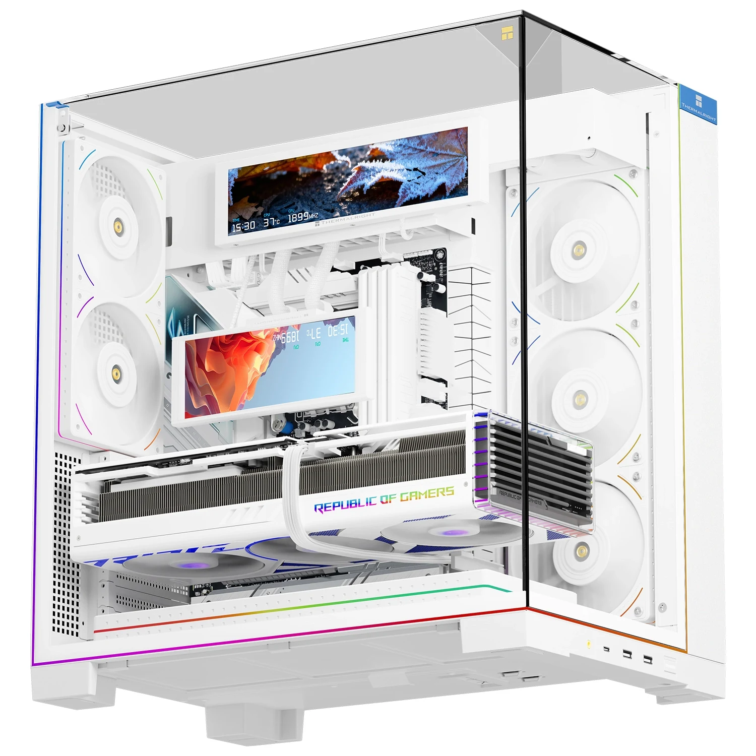 Bộ màn hình phụ Thermalright Trofeo Vision LCD WHITE - NEW