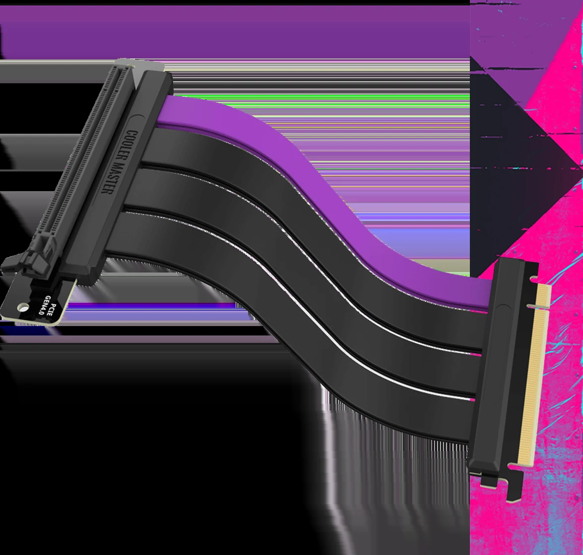 Cáp Riser Cooler Master Riser Cable PCIe 4.0 x16 300mm White - NEW