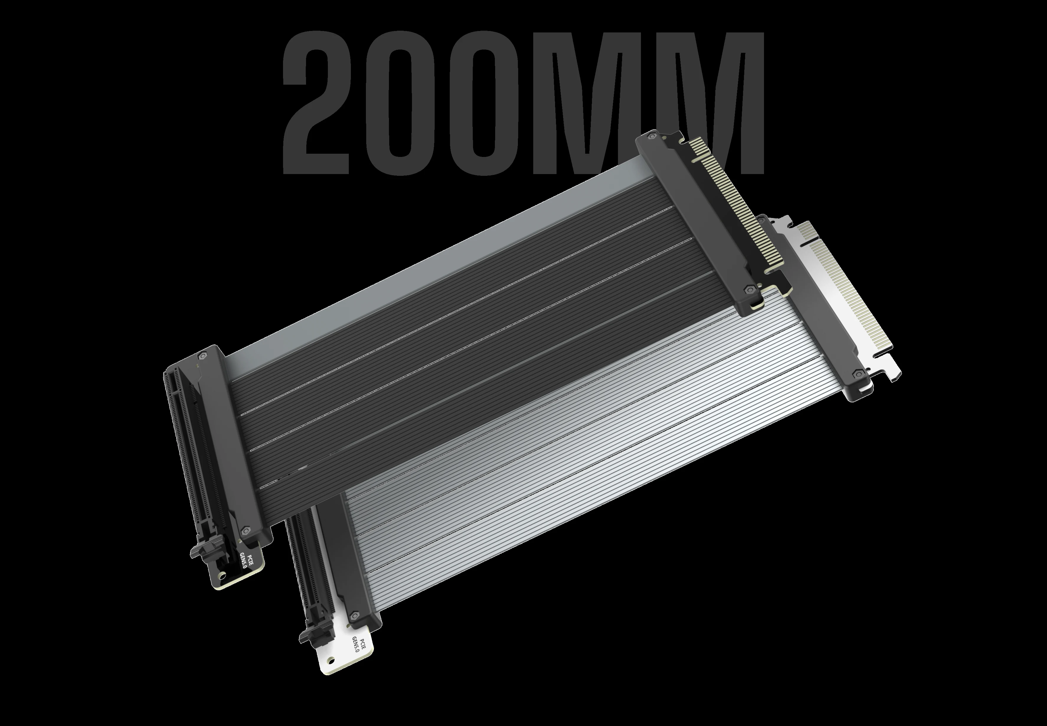 Cáp Riser Cooler Master Riser Cable PCIe 5.0 x16 200mm Black - NEW