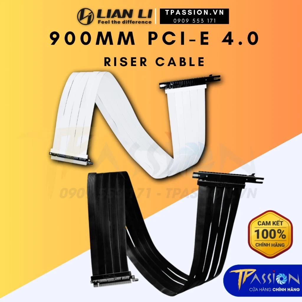 Cáp Riser Lian Li PCI-e 4.0 x16 Riser Cable PW-PCI-4-24 240mm - NEW
