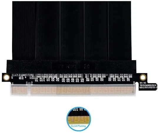 Cáp Riser Lian Li PCI-e 4.0 x16 Riser Cable PW-PCI-4-60X 600mm Black - NEW