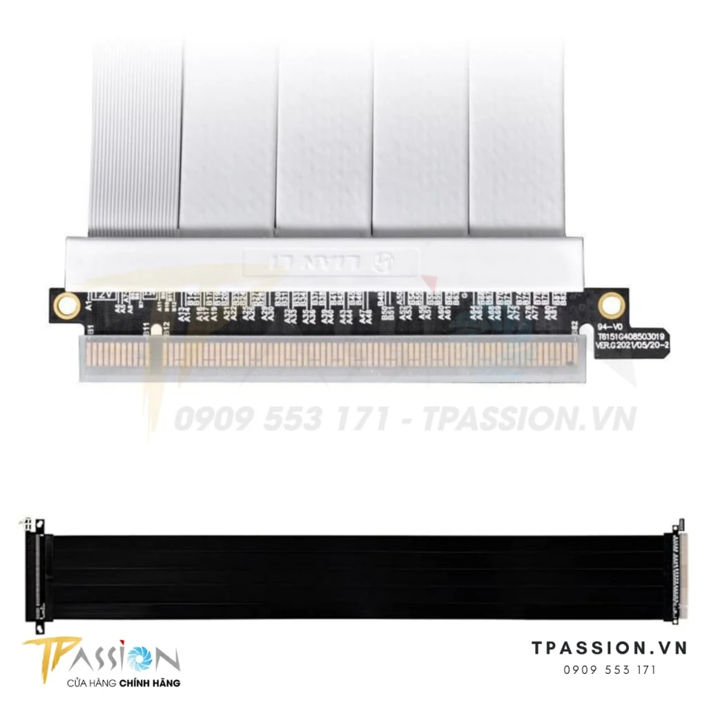 Cáp Riser Lian Li PCI-e 4.0 x16 Riser Cable PW-PCIV-4-90 900mm - NEW