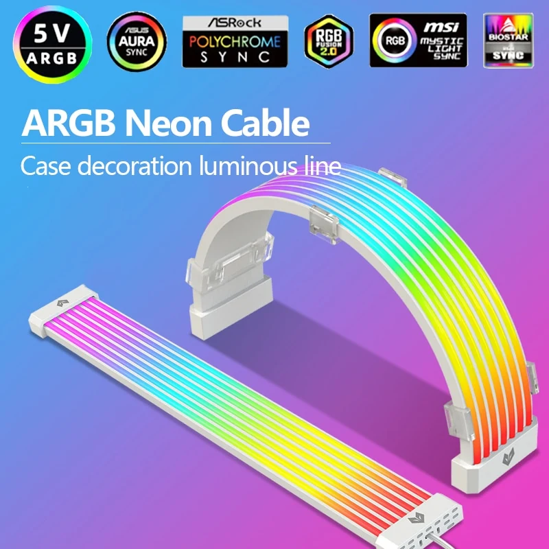 Cover dây nguồn Coolmoon Aosor AL260 ARGB Neon - NEW