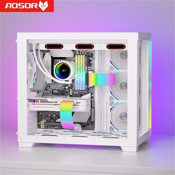 Dây cáp nguồn nối dài Coolmoon Aosor ME210 24 Pin ARGB kèm Hub SK3 - NEW