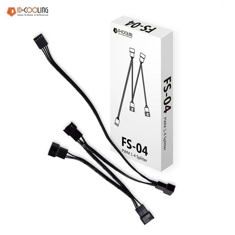 Dây chia ID-Cooling FS-04 ARGB 5V 3Pin 1 ra 4 - NEW