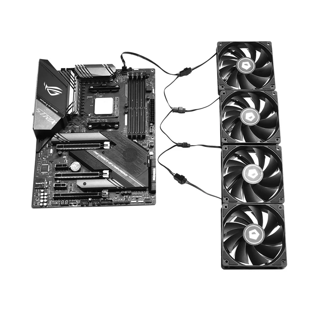 Dây chia ID-Cooling FS-04 PWM 4Pin 1 ra 4 - NEW