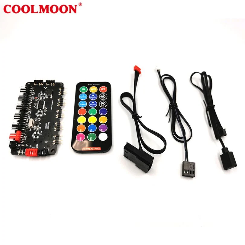 Dây chia Jack ARGB 3 Pin 5V 1 ra 4 Coolmoon - NEW