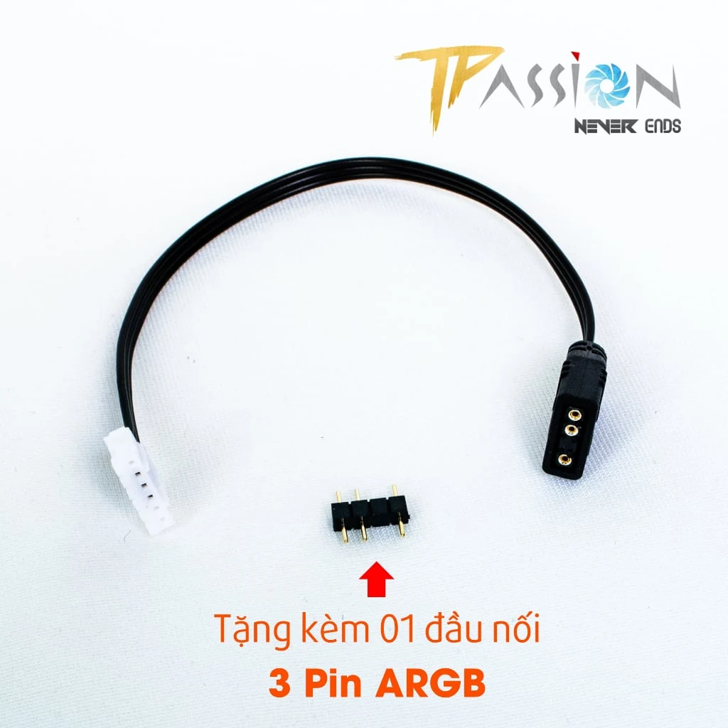 Dây chuyển cổng 6 Pin Hub Coolmoon ra LED 5V 3 Pin ARGB - NEW