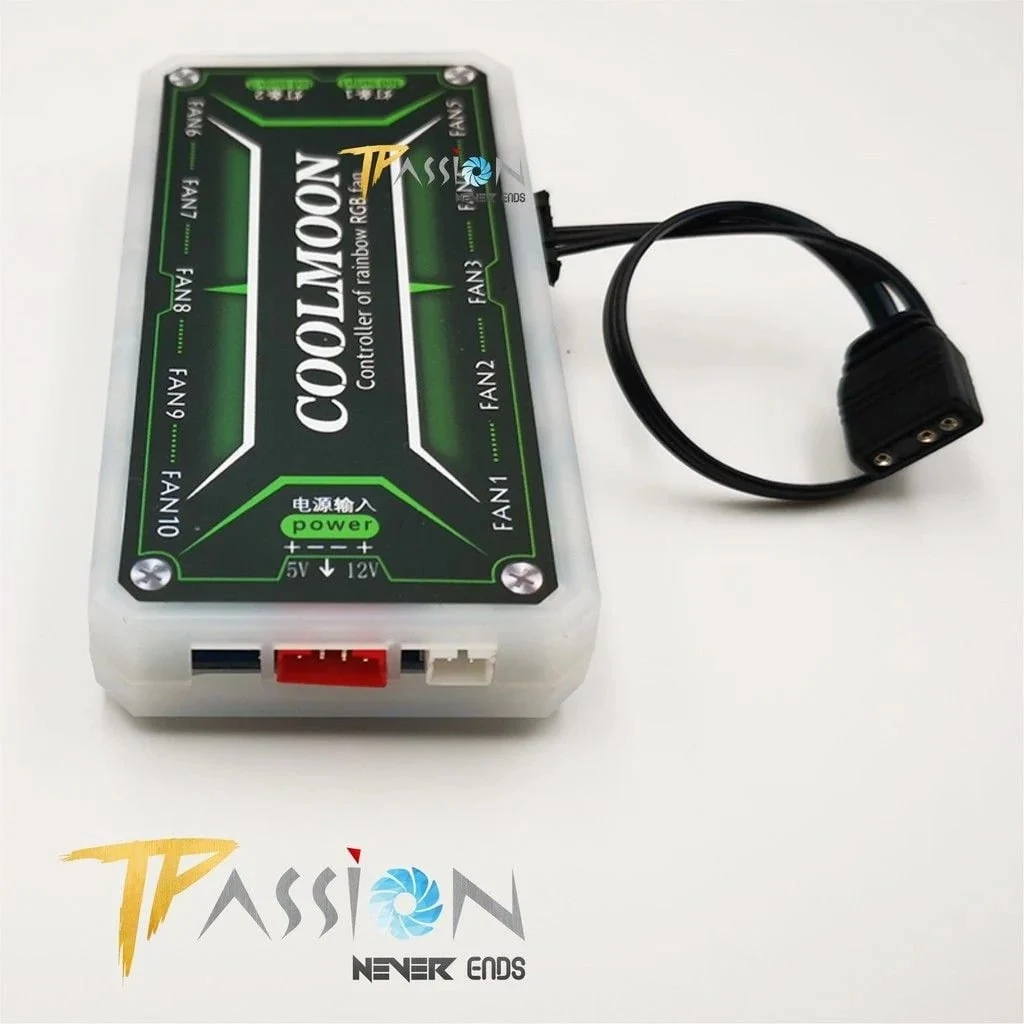 Dây chuyển cổng 6 Pin Hub Coolmoon ra LED 5V 3 Pin ARGB - NEW