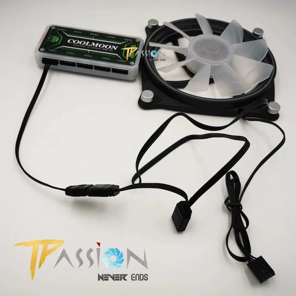 Dây LED RGB Coolmoon 40cm đồng bộ Hub / 3Pin 5V ARGB - NEW