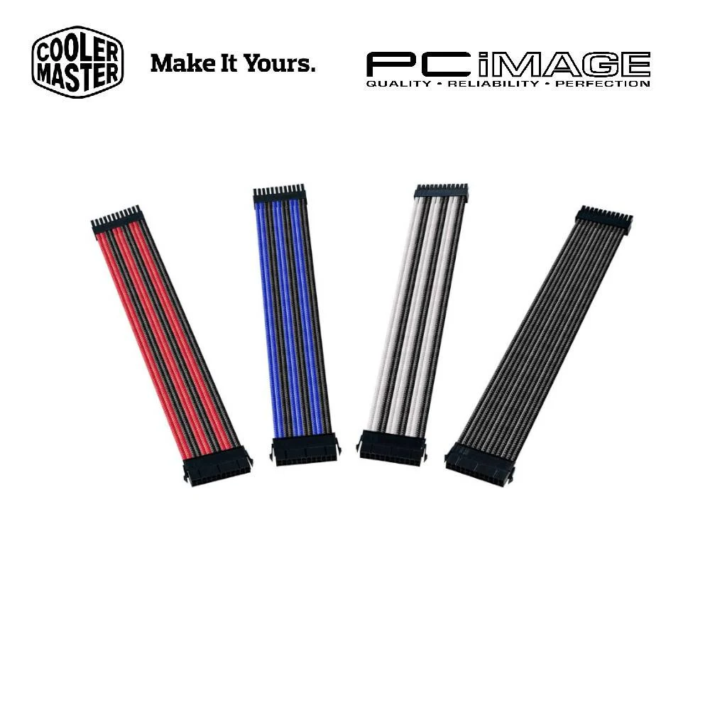 Dây nguồn nối dài Cooler Master Sleeved Extension Cable Kit Blue/Black - NEW