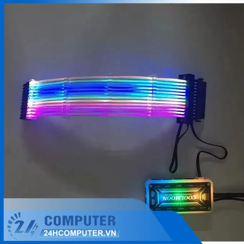 Dây nguồn nối dài Coolmoon Led ARGB Neon VGA 3x8 Pin - NEW