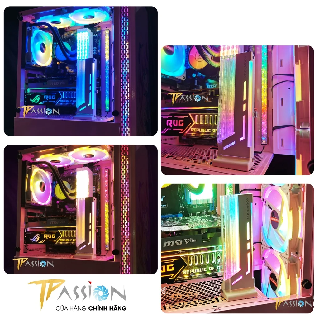 Giá đỡ VGA Coolmoon CM-GH2 Led ARGB Sync Main / Hub - NEW