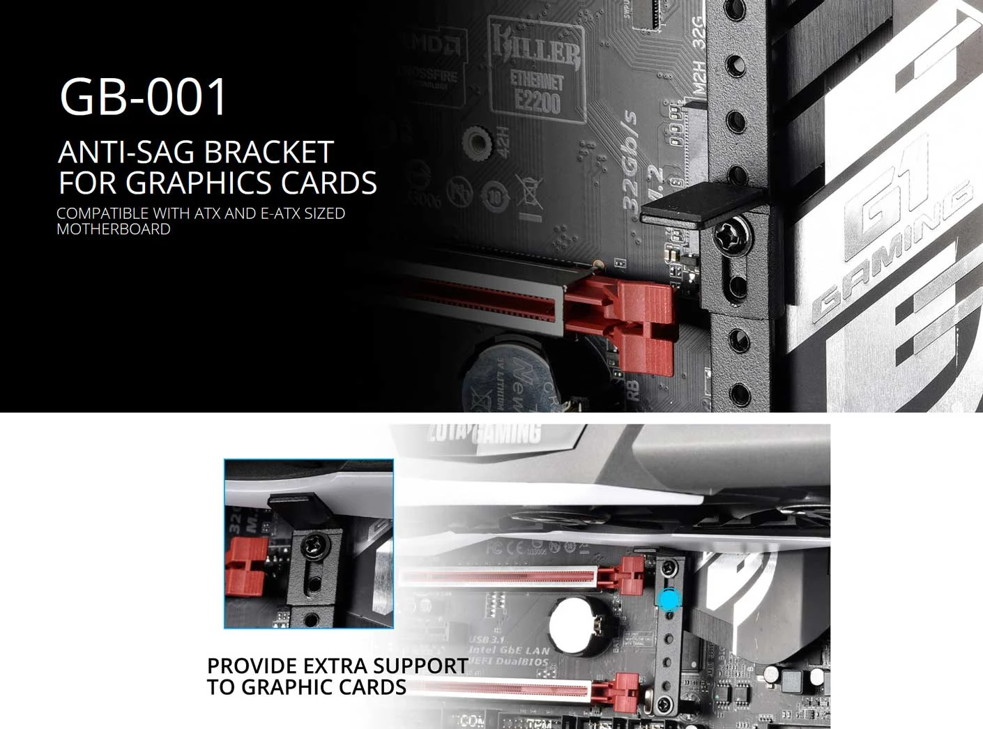 Giá đỡ VGA Lian Li GB-001 Anti-Sag Bracket - NEW
