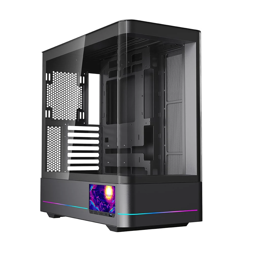 Vỏ Case PC Case Jungle Leopard AX-2 ATX Black LCD