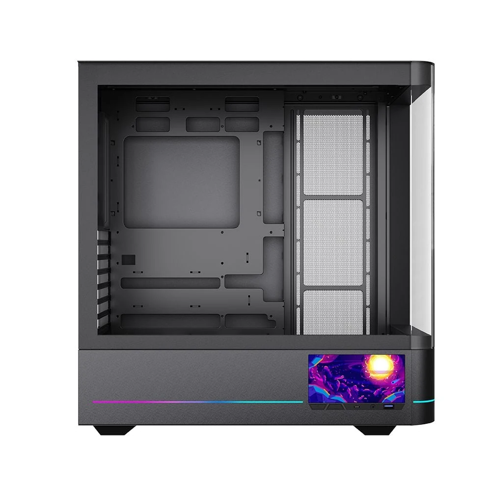 Vỏ Case PC Case Jungle Leopard AX-2 ATX Black LCD