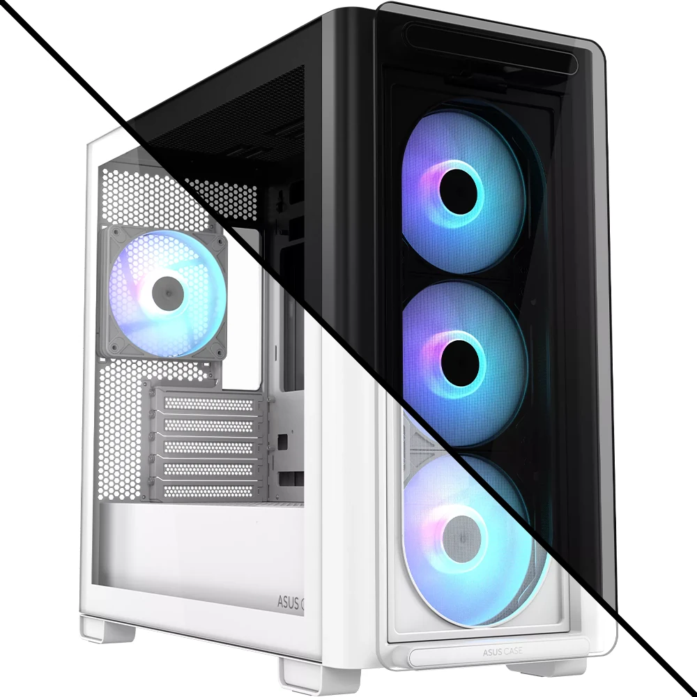 Vỏ Case PC ASUS A23 PLUS White - M-ATX - Trắng - NEW