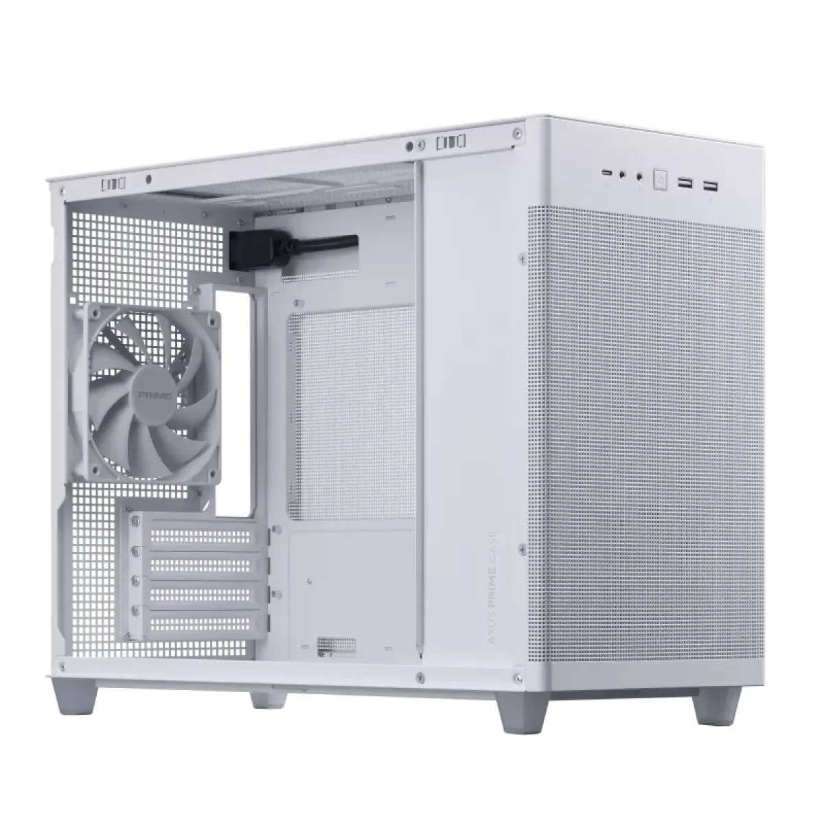 Vỏ Case PC ASUS Prime AP201 Mesh White - M-ATX - Trắng - NEW