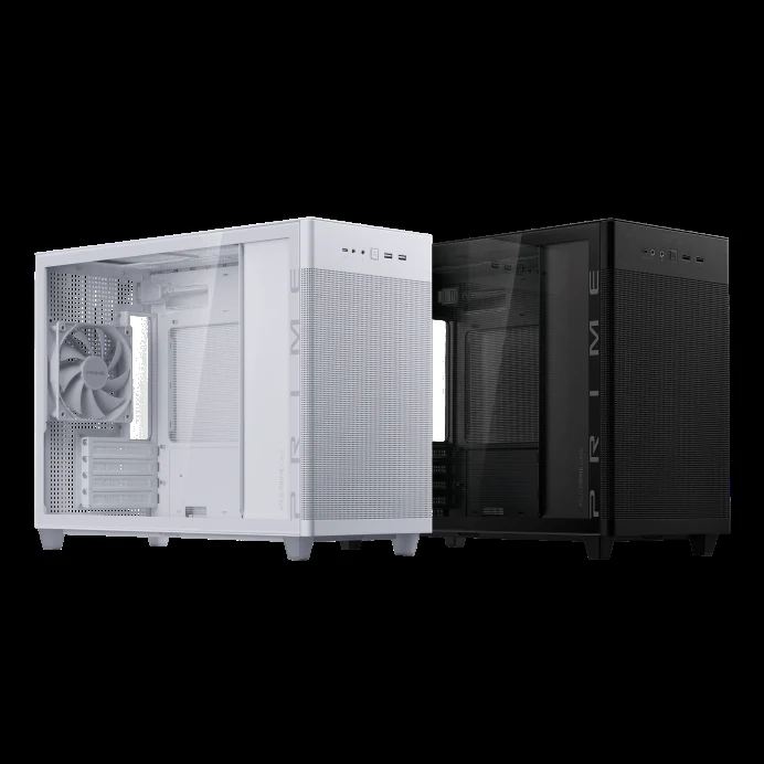 Vỏ Case PC ASUS Prime AP201 Tempered Glass Black - M-ATX - Đen - NEW