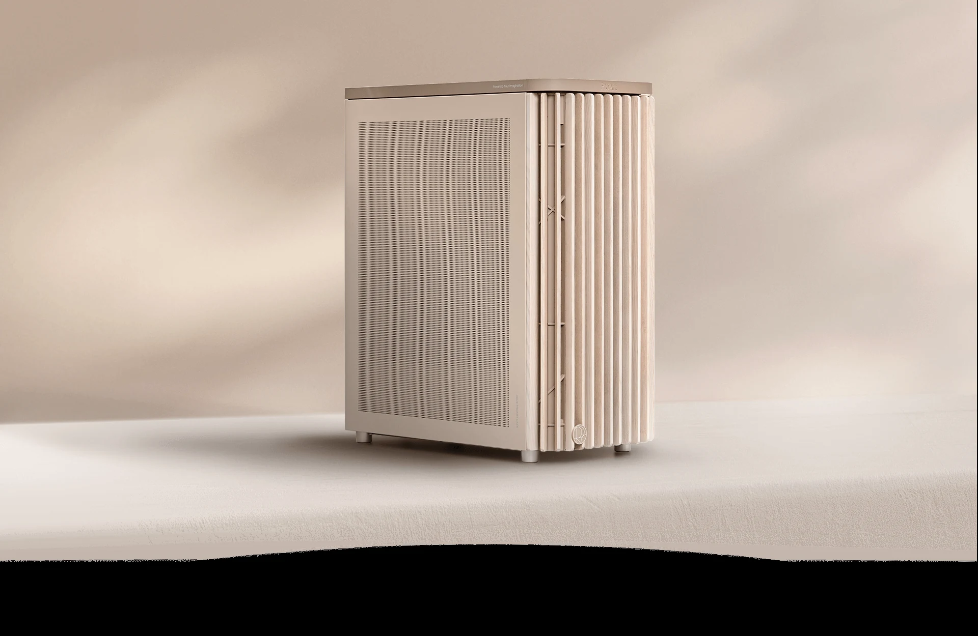 Vỏ Case PC ASUS ProArt PA401 Wood Edition Beige Mesh Panel - ATX - Be/Gỗ - NEW