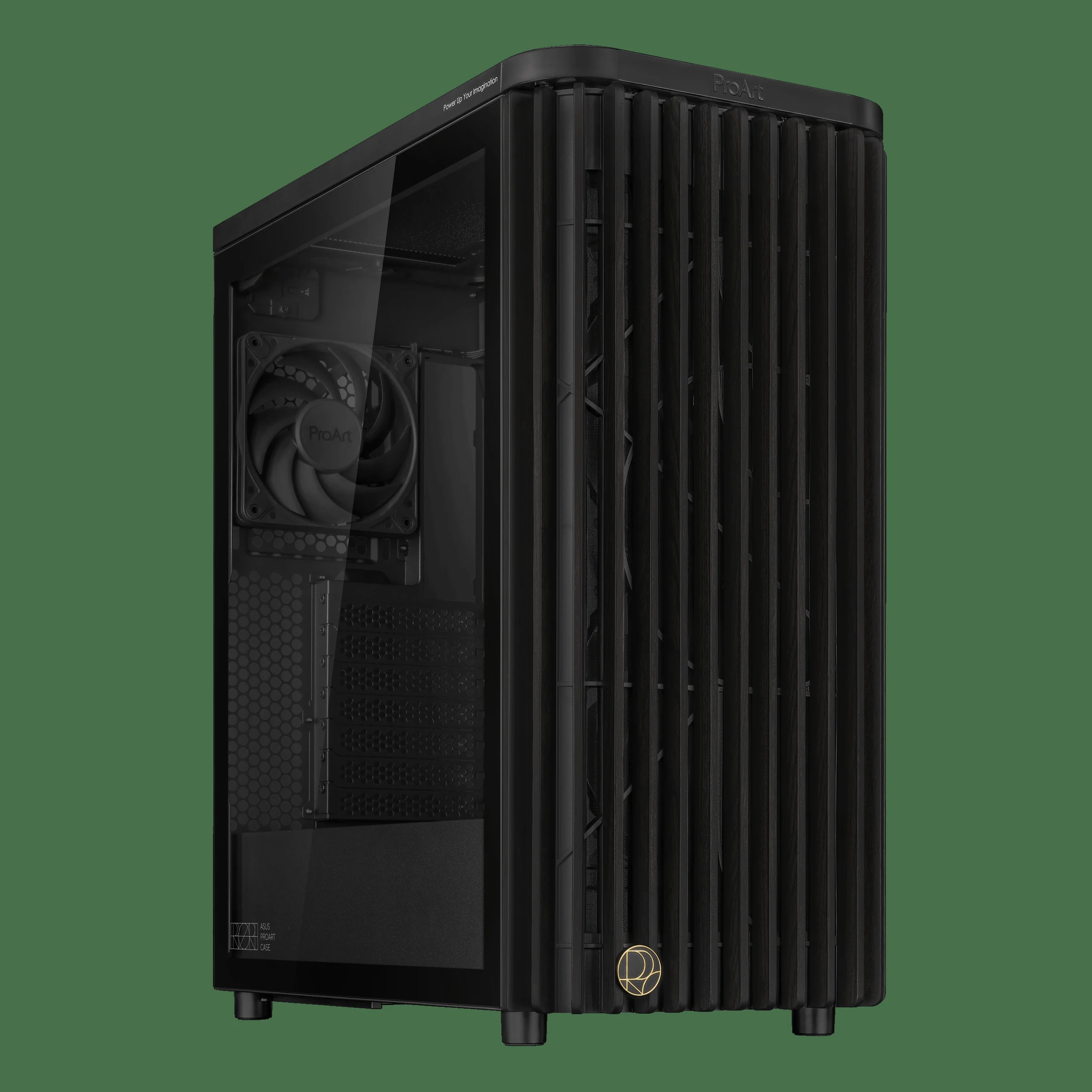 Vỏ Case PC ASUS ProArt PA401 Wood Edition Beige Mesh Panel - ATX - Be/Gỗ - NEW