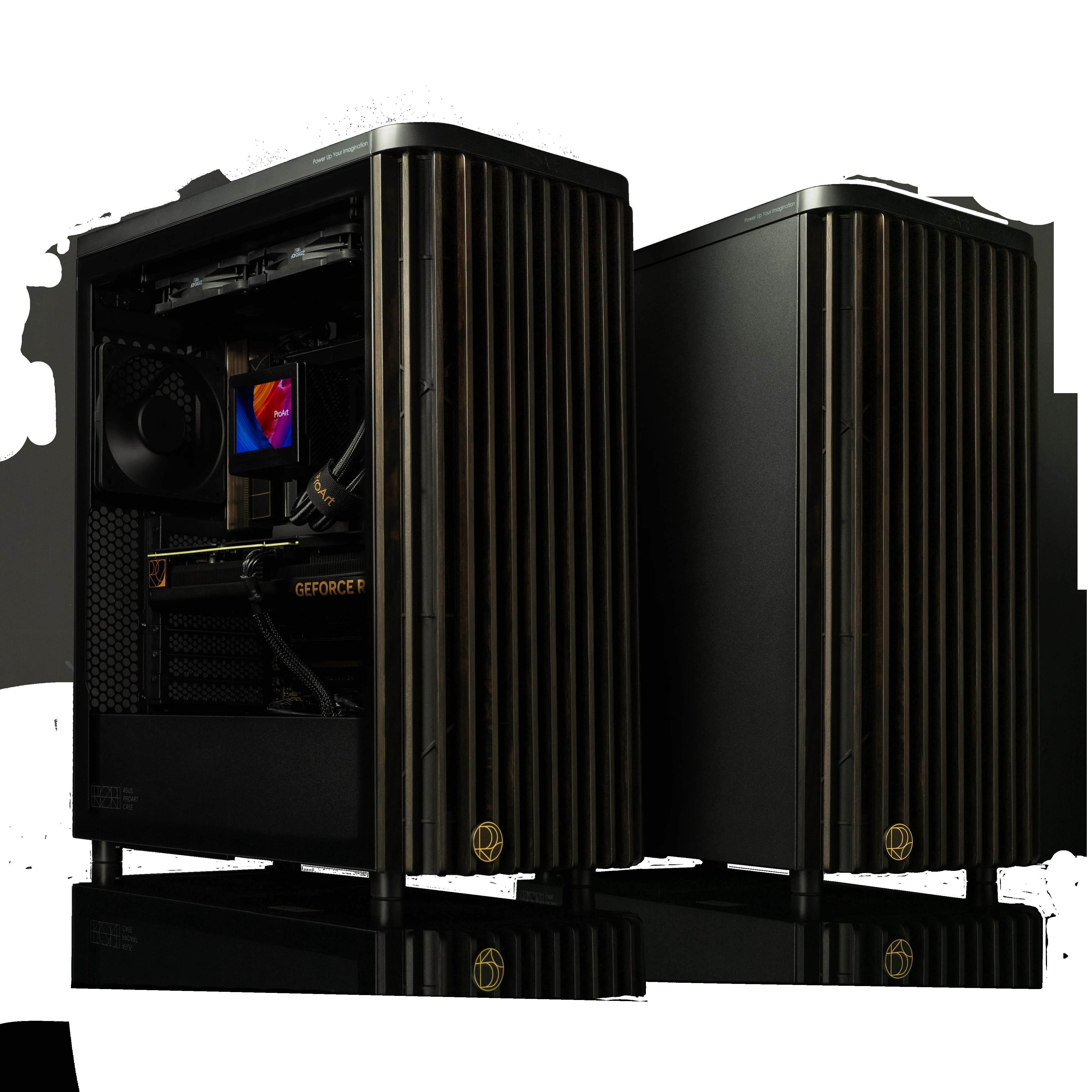 Vỏ Case PC ASUS ProArt PA401 Wood Edition Metal Panel - ATX - Đen/Gỗ - NEW