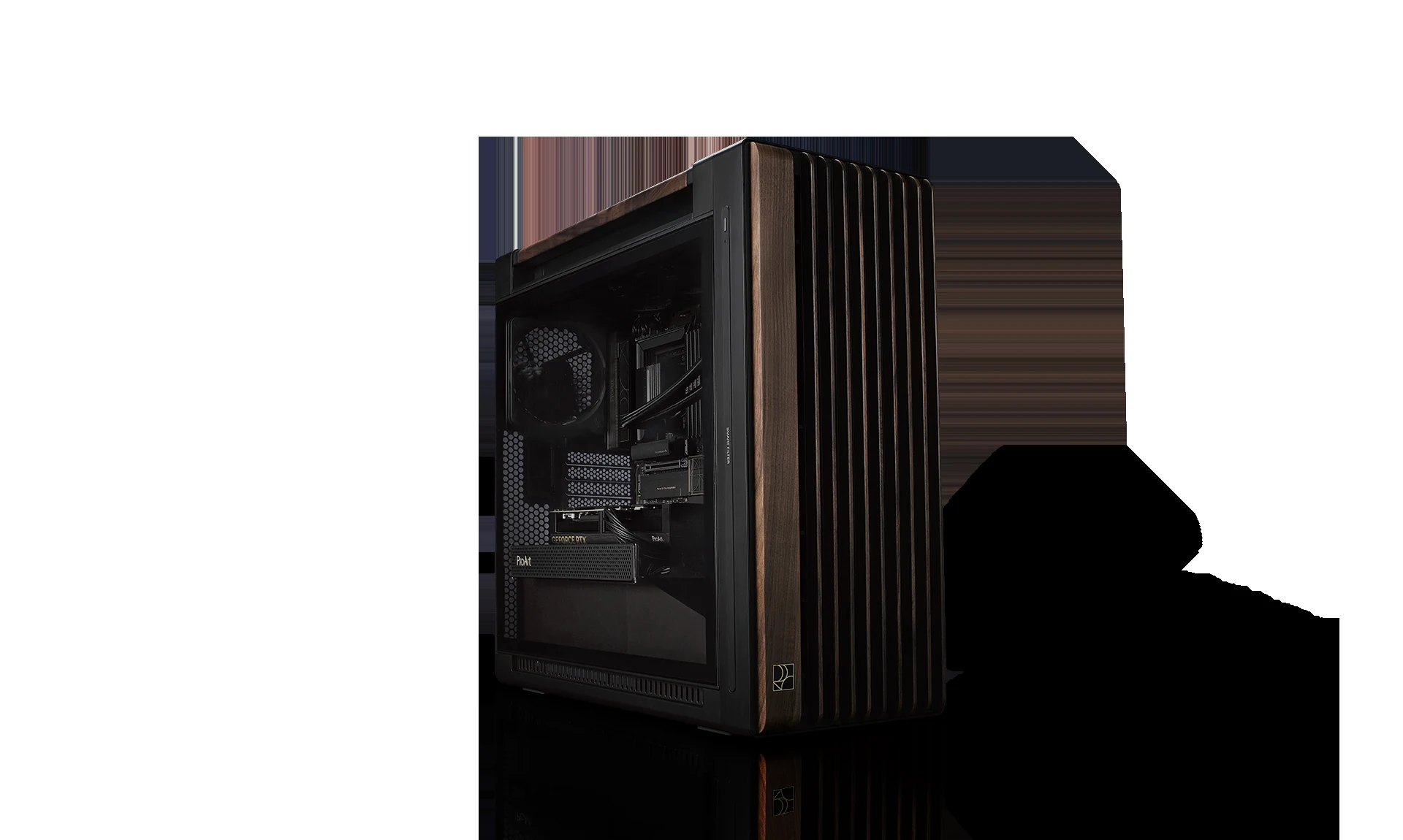 Vỏ Case PC ASUS ProArt PA602 Wood Edition Modern Black Metal Panel - E-ATX - Đen/Gỗ - NEW