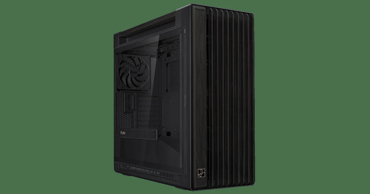 Vỏ Case PC ASUS ProArt PA602 Wood Edition Modern Black Tempered Glass Panel - E-ATX - Đen/Gỗ - NEW