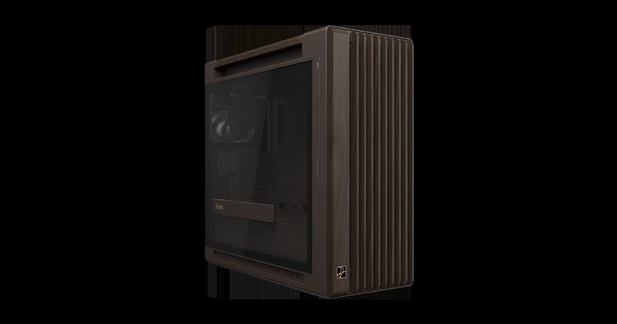 Vỏ Case PC ASUS ProArt PA602 Wood Edition Retro Brown Tempered Glass Panel - E-ATX - Nâu/Gỗ - NEW