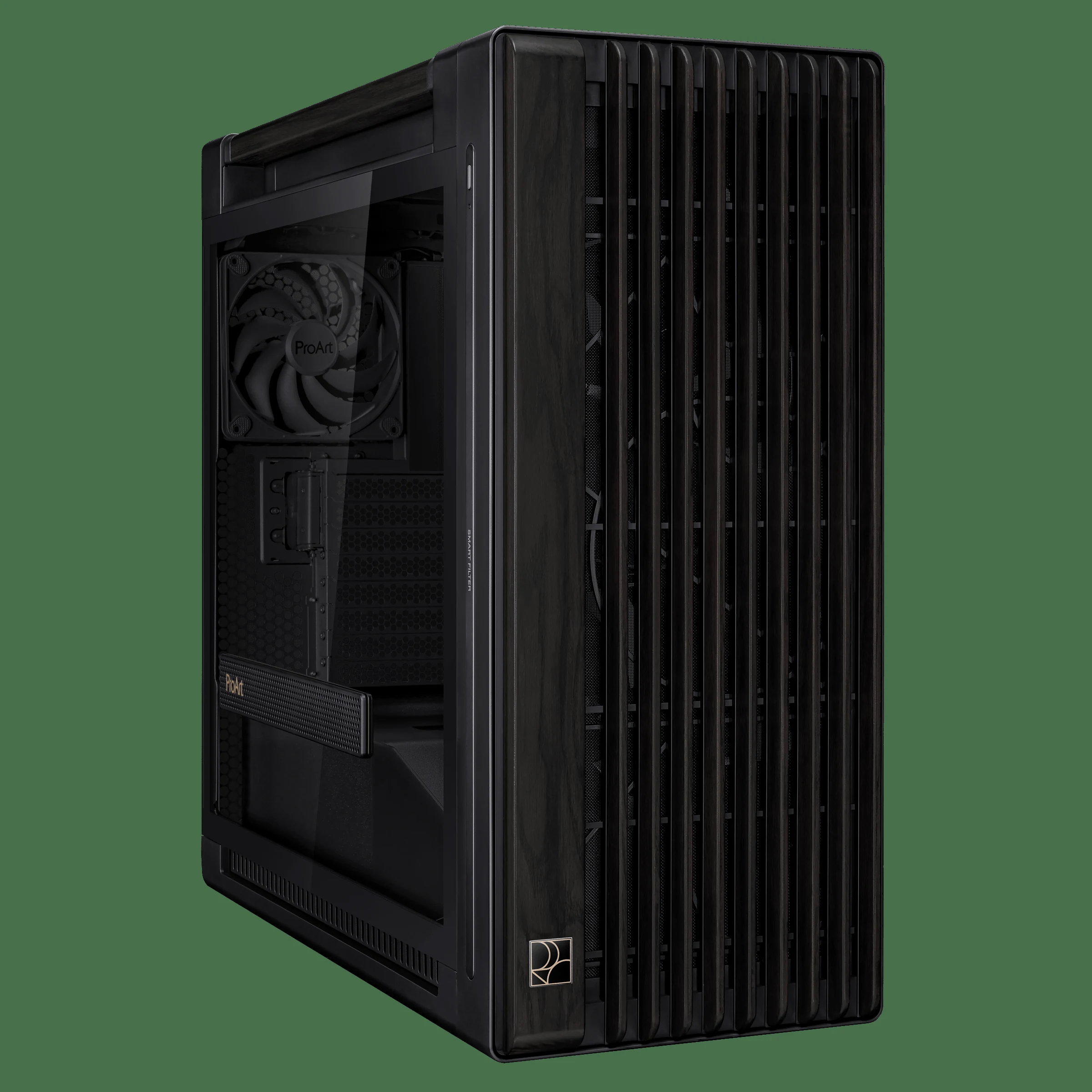 Vỏ Case PC ASUS ProArt PA602 Wood Edition Tempered Glass Panel - E-ATX - Đen/Gỗ - NEW