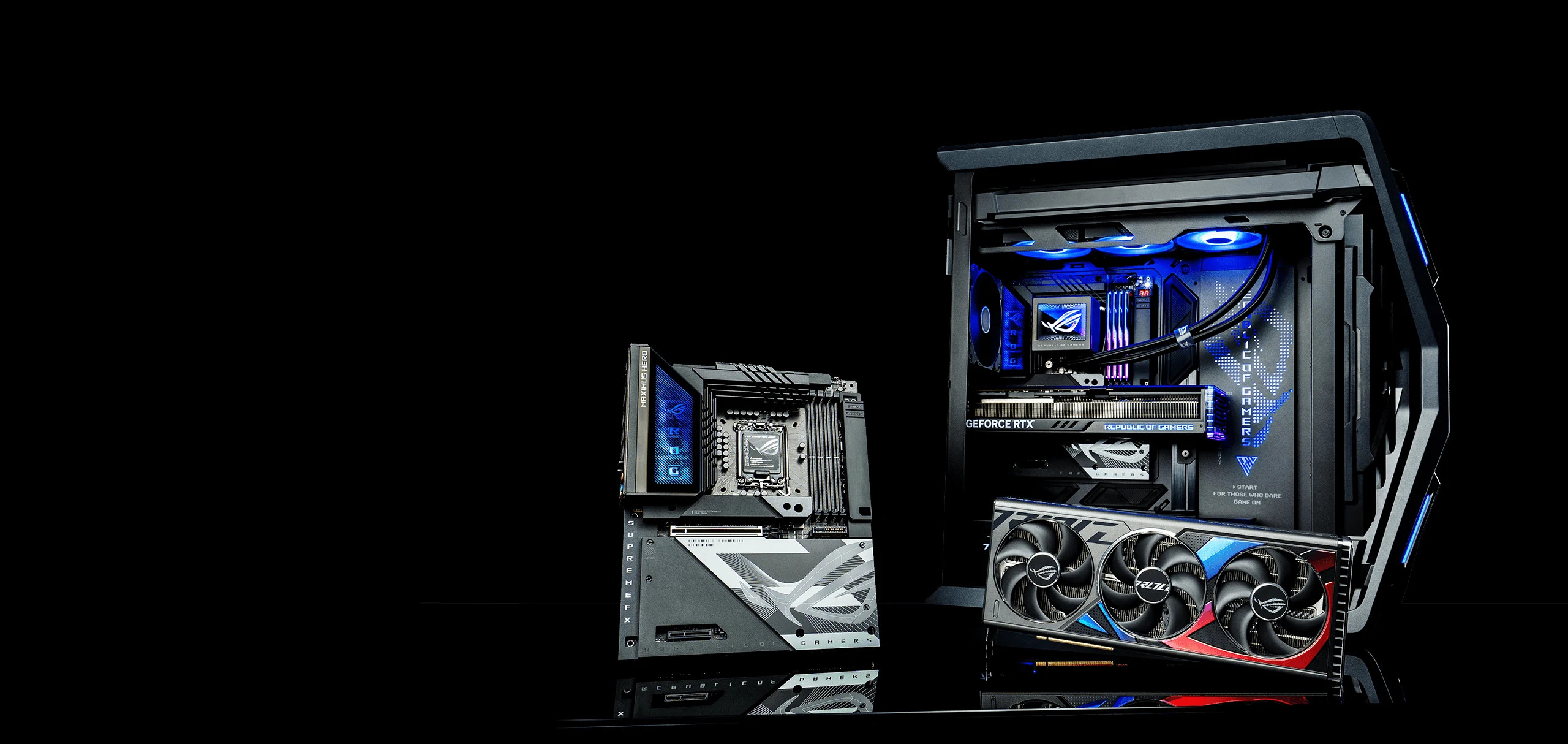 Vỏ Case PC ASUS ROG Hyperion GR701 BTF Edition Black - E-ATX - Đen - NEW