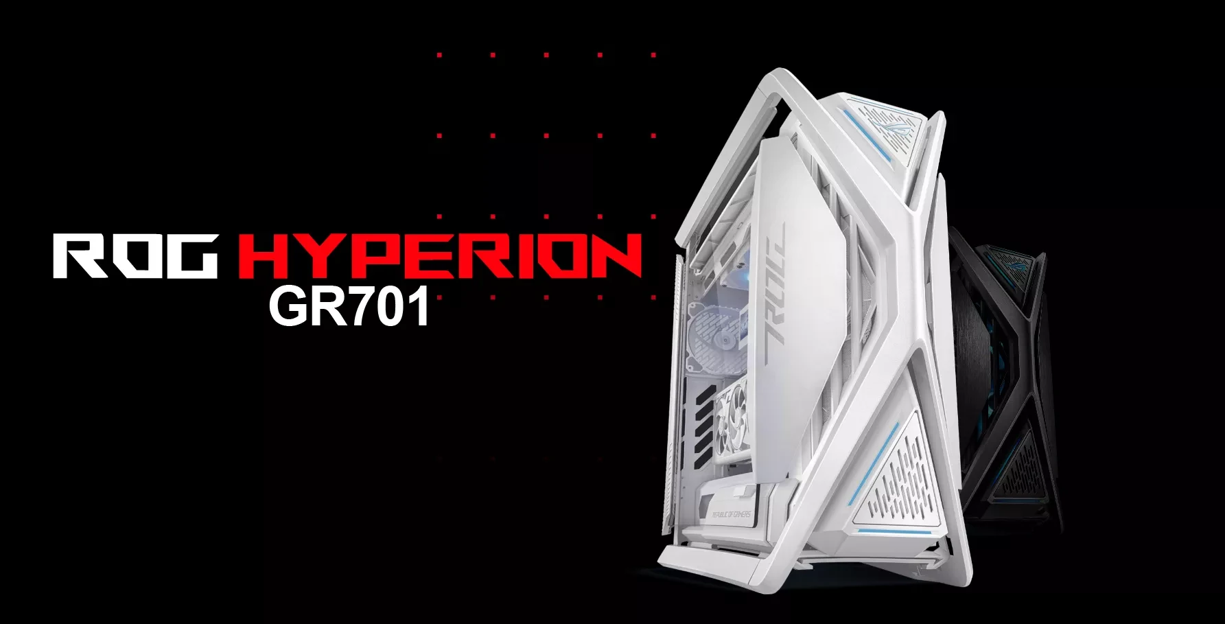 Vỏ Case PC ASUS ROG Hyperion GR701 White - E-ATX - Trắng - NEW