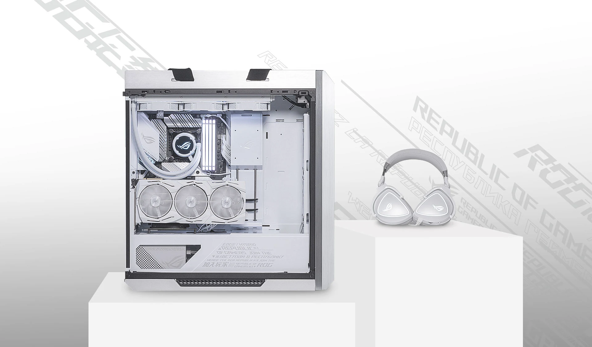 Vỏ Case PC ASUS ROG Strix Helios GX601 White Edition - E-ATX - Trắng - NEW