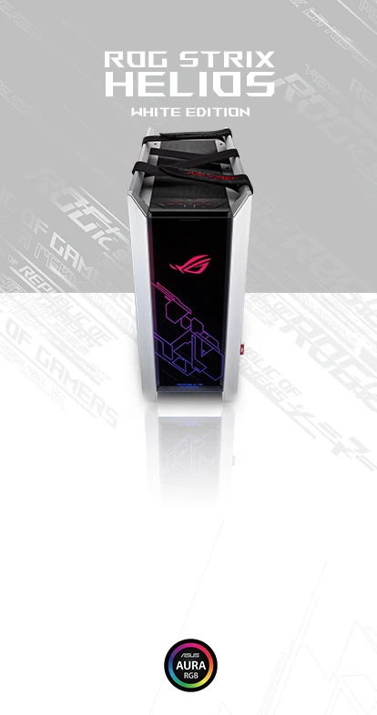 Vỏ Case PC ASUS ROG Strix Helios GX601 White Edition - E-ATX - Trắng - NEW