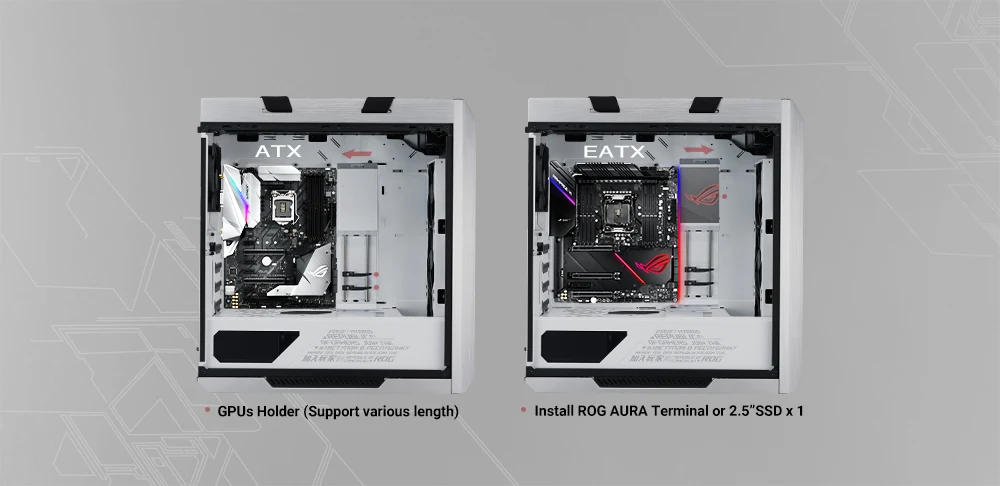 Vỏ Case PC ASUS ROG Strix Helios II GX601S White Edition - E-ATX - Trắng - NEW
