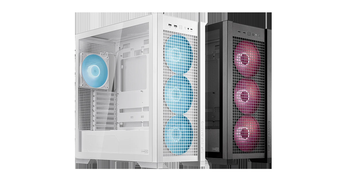 Vỏ Case PC ASUS TUF Gaming GT302 ARGB White - ATX - Trắng - NEW